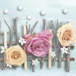 POL-MAK Rózsa Pastel Composition szalvéta 20 db-os 33x33 cm PKK032514 (PKK032514)