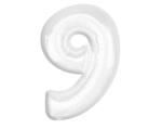 Godan B&C White, Fehér 9-es szám fólia lufi 92 cm MLG189469 (MLG189469)