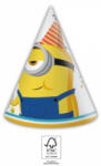 Procos Minions 2 The Rise of Gru, Minyonok Party parti kalap, csákó 6 db-os FSC PNN92140 (PNN92140)