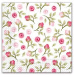 Procos Romantic Roses, Rózsás szalvéta 20 db-os 33x33 cm PNN85841 (PNN85841)