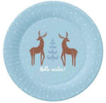 Godan Hello Winter, Karácsony papírtányér 6 db-os 18 cm MLG168792 (MLG168792)