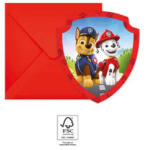 Procos Mancs Őrjárat Rescue Heroes party meghívó 6 db-os FSC PNN95602 (PNN95602)