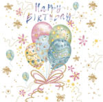 POL-MAK Happy Birthday Pastel Balloons szalvéta 20 db-os 33x33 cm PKK057036 (PKK057036)