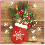 POL-MAK Karácsony Glove Full of Xmas szalvéta 20 db-os 33x33 cm PKK043350 (PKK043350)