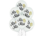 Godan Mr & Mrs léggömb, lufi 6 db-os 12 inch (30cm) MLG003864 (MLG003864)