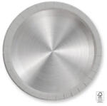 Procos Next Generation Silver, Ezüst papírtányér 8 db-os 23 cm FSC PNN94786 (PNN94786)