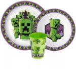  Minecraft The Movie étkészlet, micro műanyag szett, pohárral 260 ml JVL11179 (JVL11179)