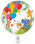 Procos Dzsungel Balloons papírtányér 8 db-os 20 cm FSC PNN93780 (PNN93780)