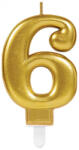 Amscan Gold számgyertya 6-os tortagyertya DPA9901778 (DPA9901778)