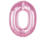Godan Rózsaszín 0-ás Light Pink szám fólia lufi 92 cm MLG195576 (MLG195576)