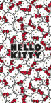 Jerry Fabrics Hello Kitty Red Bows fürdőlepedő, strand törölköző 70x140cm JFK040362 (JFK040362)