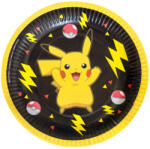 Amscan Pokémon Thunder papírtányér 8 db-os 18 cm DPA991710566 (DPA991710566)