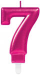 Amscan Pink számgyertya 7-es tortagyertya DPA9901789 (DPA9901789)