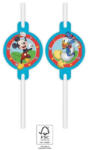 Procos Disney Mickey Rock the House papír szívószál, 4 db-os szett FSC PNN93941 (PNN93941)