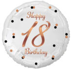 Godan Happy Birthday White-Rose Gold 18 fólia lufi 36 cm MLG147933 (MLG147933)