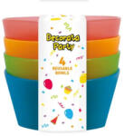 Procos Színes félig átlátszó műanyag mélytányér 4 db-os PNN94595 (PNN94595)