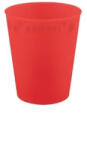 Procos Piros Bright red micro prémium műanyag pohár 250 ml PNN96691 (PNN96691)