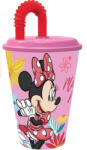Stor Disney Minnie Spring szívószálas pohár, műanyag 430 ml STF74430 (STF74430)