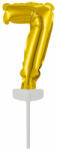 Amscan Gold, Arany 7-es szám fólia lufi tortára 13 cm DPA9912681 (DPA9912681)