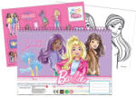 Gimsa Barbie Paints A/4 spirál vázlatfüzet 40 lapos matricával GIM34989416 (GIM34989416)