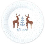 Godan Hello Winter, Karácsony papírtányér 6 db-os 18 cm MLG168822 (MLG168822)