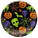 Procos Halloween Happy papírtányér 8 db-os 23 cm FSC PNN96737 (PNN96737)