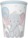 Pol-Mak Baby elefánt Blue Balloon papír pohár 8 db-os 250 ml PKK046535 (PKK046535)