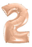 Godan Rose Gold 2-es szám fólia lufi 92 cm MLG106268 (MLG106268)