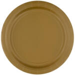 Amscan Gold, Arany papírtányér 8 db-os 23 cm DPA550151966 (DPA550151966)