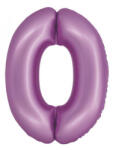 Godan Levendula 0-ás Lavender Mat szám fólia lufi 76 cm MLG157871 (MLG157871)