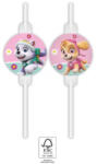 Procos Paw Patrol Skye and Everest, Mancs Őrjárat papír szívószál, 4 db-os szett FSC PNN94108 (PNN94108)