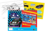 GIM Hot Wheels Challenge A/4 spirál vázlatfüzet 40 lapos matricával GIM34930416 (GIM34930416)