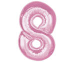 Godan Rózsaszín 8-as Light Pink szám fólia lufi 92 cm MLG195651 (MLG195651)