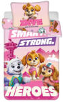 Jerry Fabrics Mancs Őrjárat Smart Strong gyerek, ovis ágyneműhuzat 100×135cm, 40×60 cm JFK128399 (JFK128399)