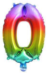 Procos Multicolour Metallic mini 0-ás szám fólia lufi 34 cm PNN92733 (PNN92733)