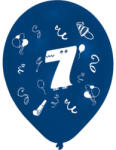 Amscan Happy Birthday 7 léggömb, lufi 8 db-os 10 inch (25, 4cm) DPA996581 (DPA996581)