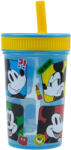 Stor Disney Mickey Fun-Tastic szilikon szívószálas pohár 420 ml STF74386 (STF74386)