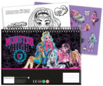 GIM Monster High Crew A/4 spirál vázlatfüzet 40 lapos matricával GIM35001416 (GIM35001416)