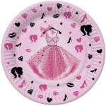 Pol-Mak Lányos Party Dress papírtányér 8 db-os 22, 7 cm PKK761132 (PKK761132)