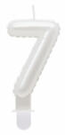 Godan Pearly White, Fehér számgyertya, tortagyertya 7-es MLG174328 (MLG174328)