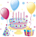 POL-MAK Happy Birthday Cake with Balloons szalvéta 20 db-os 33x33 cm PKK046047 (PKK046047)