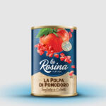 La Rosina La Polpa di Pomodoro kockázott, hámozott paradicsom, 400g (ROS-POP)