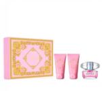 Versace Bright Crystal parfüm szett II. EDT Szett 50 ml + 50 ml testápoló + 50 ml tusfürdő Női parfüm