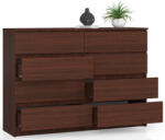 AKORD CLP K140 Komód 8 Fiókos Wenge Laminált (OP0LKOMVEN012)