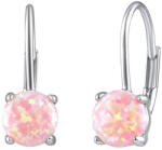Silvego Cercei din argint cu opal roz sintetic LPS1398P