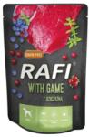 RAFI kutya pástétom vad, vörös- és kék áfonyával alutasak 300g - kutyakajas
