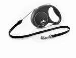 flexi Black Design lesa automata cu sir pentru caini, negru, marimea S, 5 m