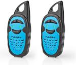 Nedis WLTK0300BU - Adókészülék | Hatótávolság 3 km | 1 csatorna | PTT | 2 darab | Kék/fekete | Kék/fekete (WLTK0300BU)