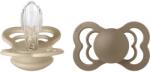 BIBS Supreme Silicone Size 2: 6+ months cumi Vanilla / Dark Oak 2 db