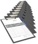 Rapesco Felírótábla, PVC, A4+, , 10 db, fekete (IR1745) (IR1745)